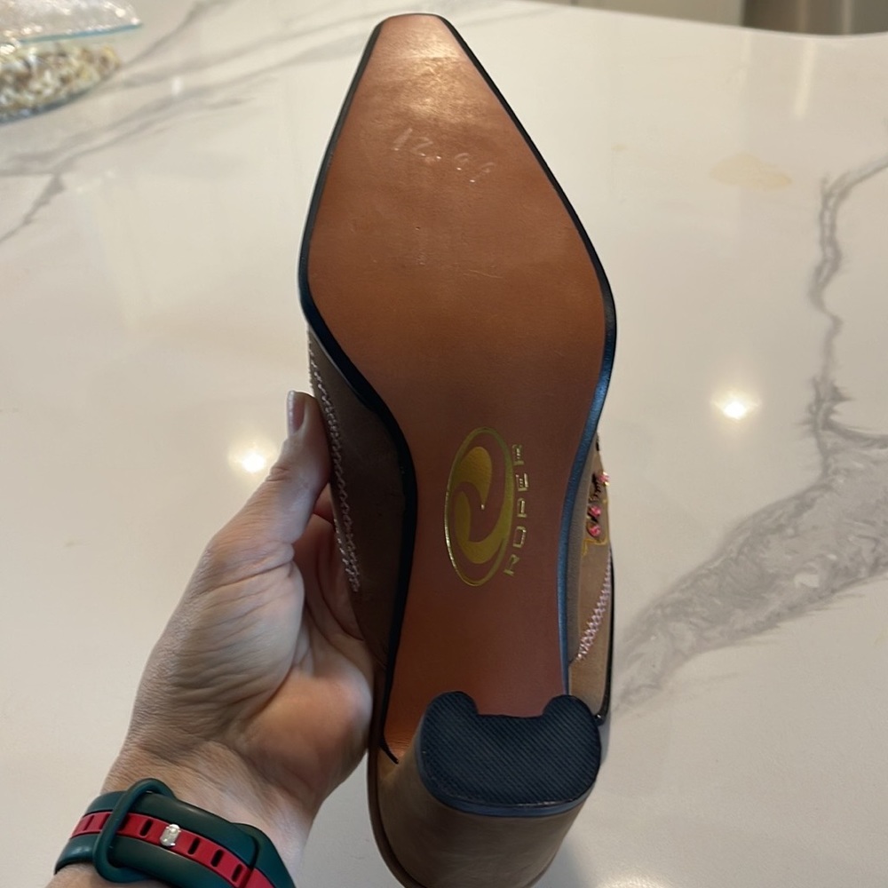 Roper NWOT Leather Mule Size 9 - Picture 8 of 9
